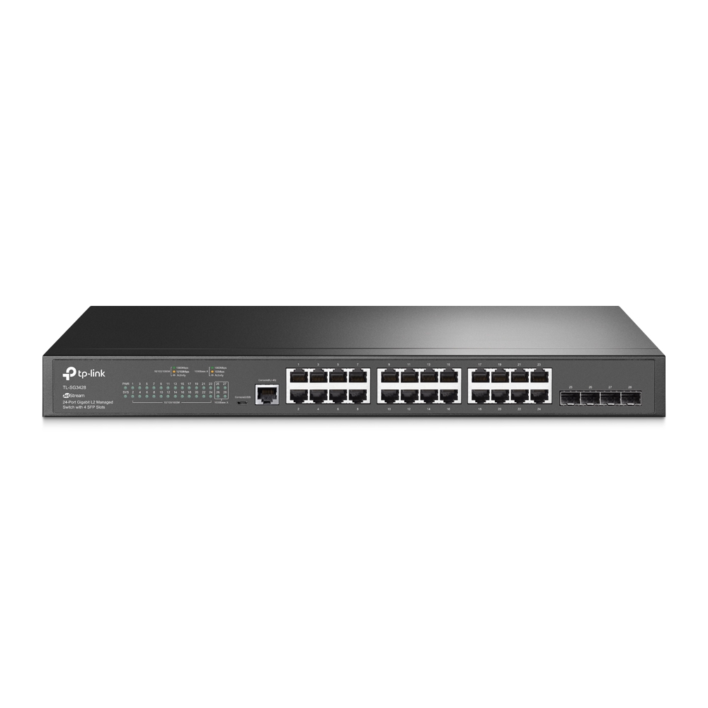 TP-Link Omada 24 Port Gigabit Lan L2+ Managed Switch with 4 Giga SFP Ports TL-SG3428 view 2